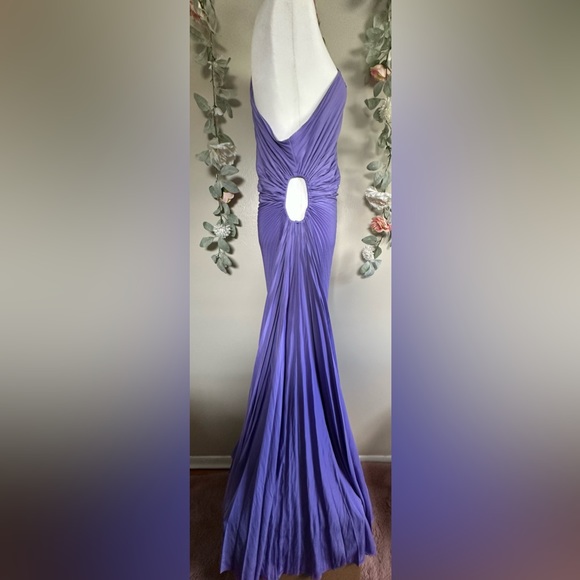 A.L.C. Delfina Pleated One Shoulder Gown - Picture 7 of 12